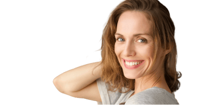 Smiling woman.