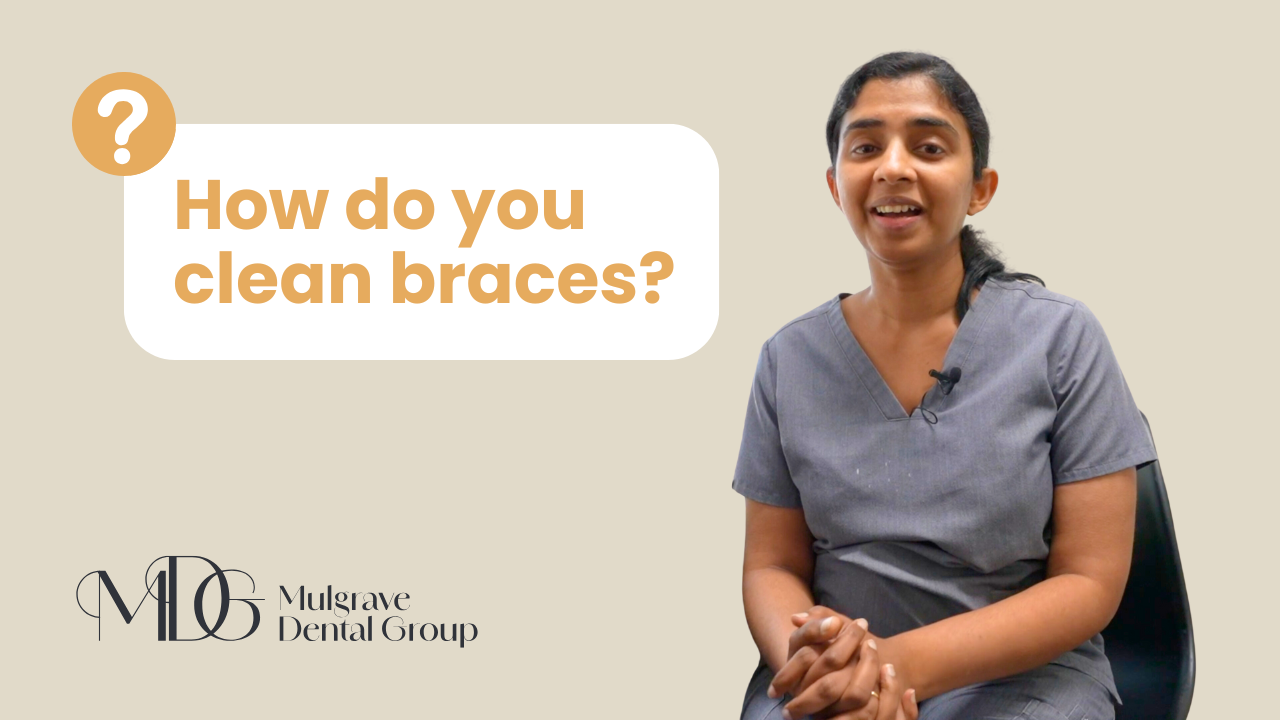 Dr. Diluni Perera, Principal Dentist of Mulgrave Dental Group. “How do you clean braces?”