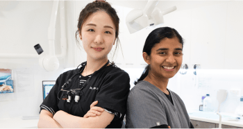 Smiling dentists at Mulgrave Dental Group.