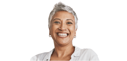 Smiling woman.