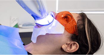Mulgrave Dental Group patient receiving Zoom Teeth Whitening treatment.